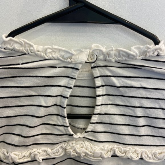 Sundry Size 1 Ruffle Bib Top - Picture 7 of 11